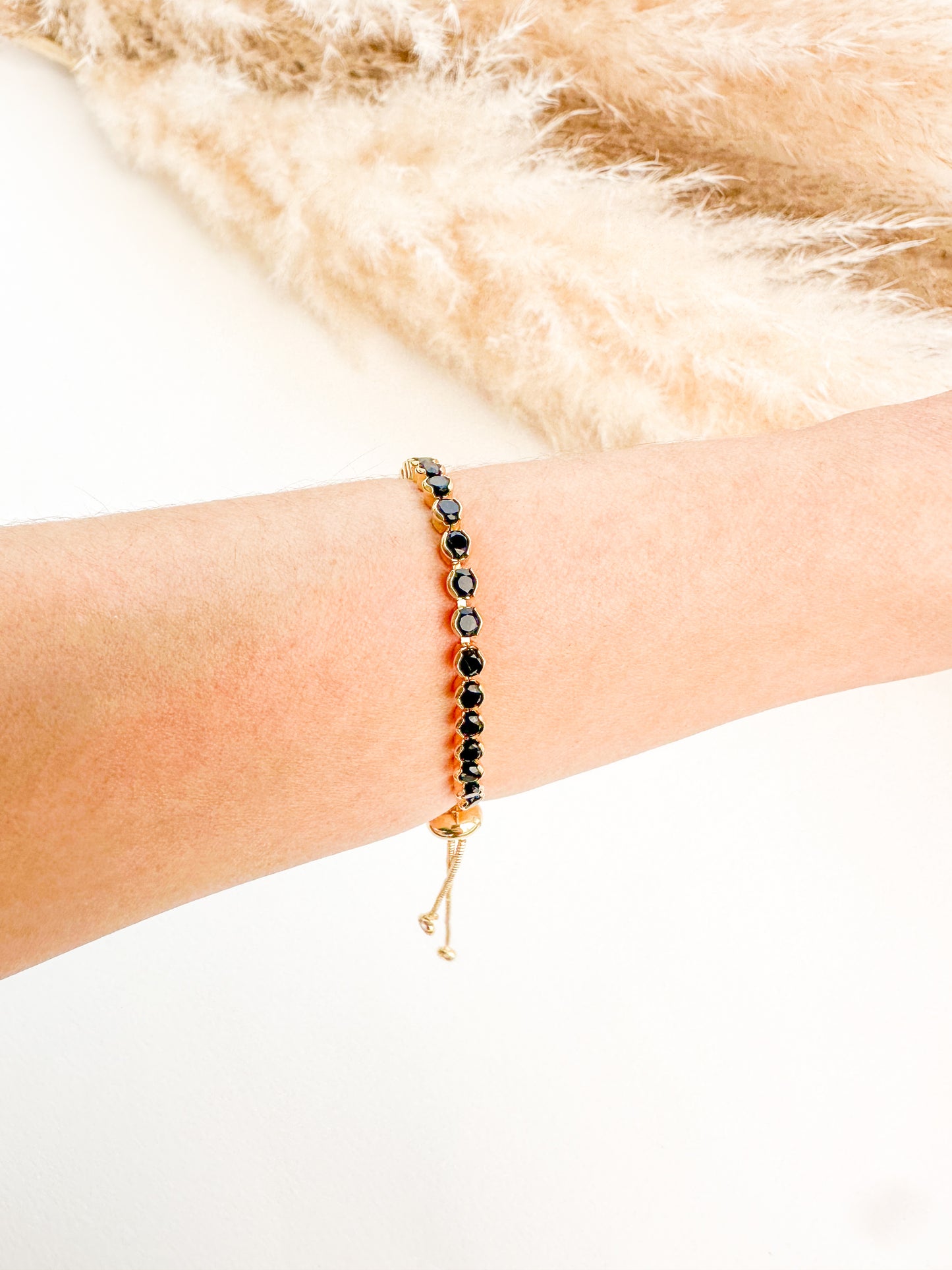 Black Tennis Bracelet