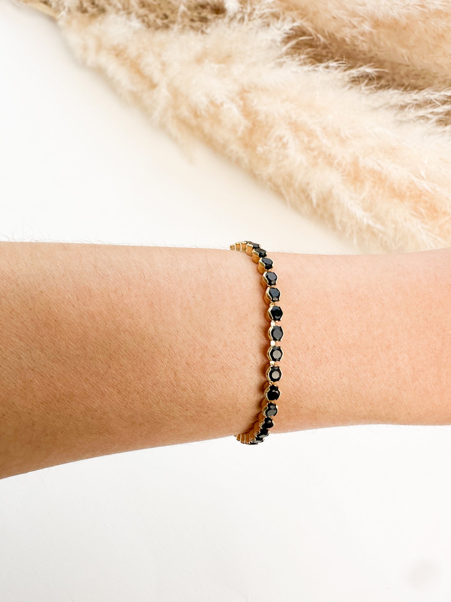Black Tennis Bracelet
