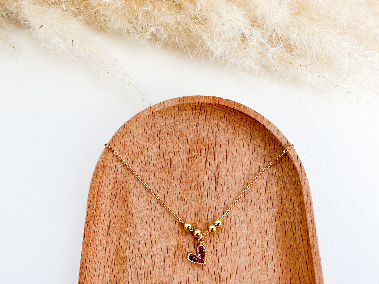 Crystal Mini Heart Necklace