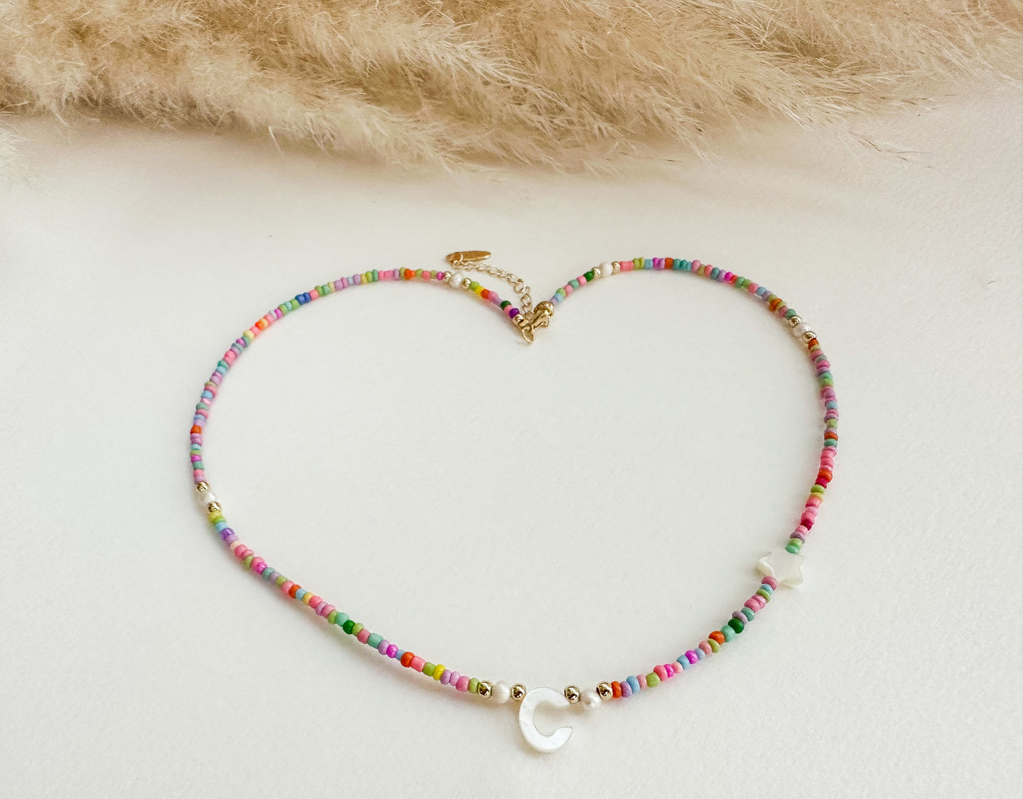 Initial Letter Multicolor Choker