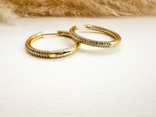 Crystal Hoops