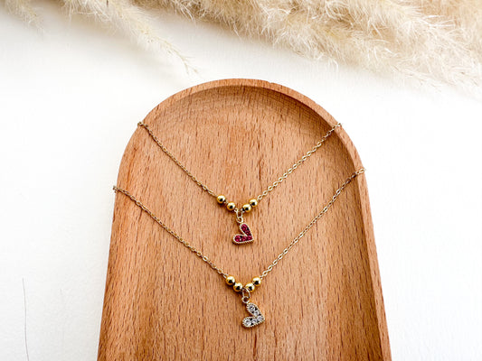 Crystal Mini Heart Necklace
